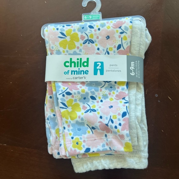 child of mine Other - Child of Mine Pink floral and Gray Leggings